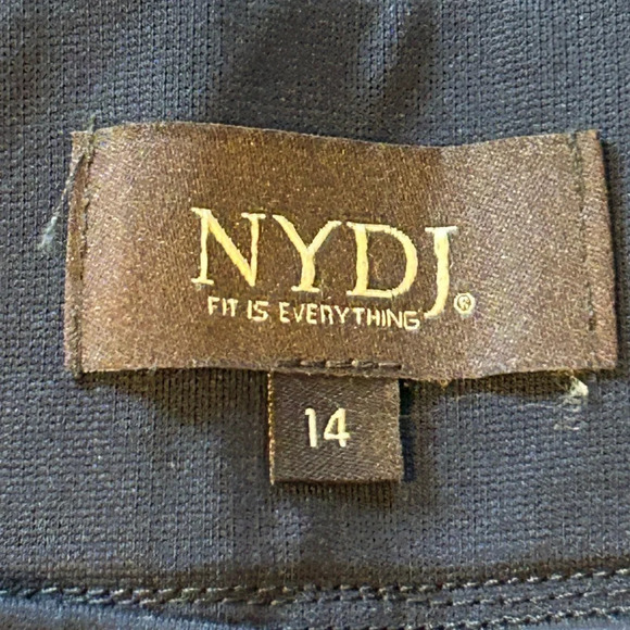 NWT NYDJ Not Your Daughters Jeans Size 14 Navy Basic Legging Pants - Picture 3 of 9